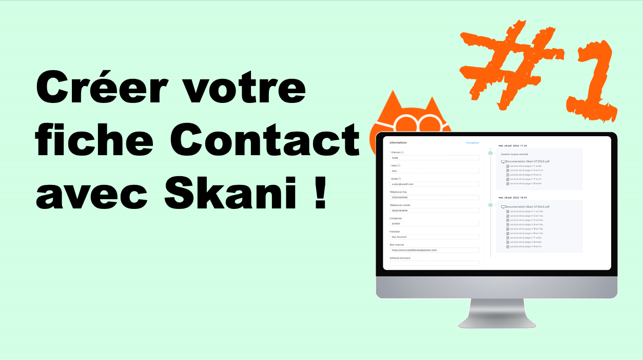Créez votre fiche Contact avec Skani